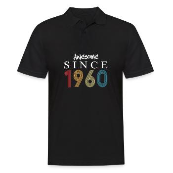 Génial depuis 1960 Anniversaire 1960 Millésime 1960 - Polo Homme - noir - Devant - Kai (181cm)
