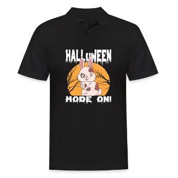 Halloween Zombie Tiere Halloween Hase - Männer Poloshirt - Schwarz - Vorne - Kai (181cm)