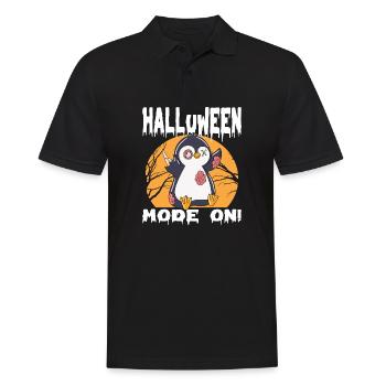 Halloween Zombie Animaux Halloween Pingouin - Polo Homme - noir - Devant - Kai (181cm)