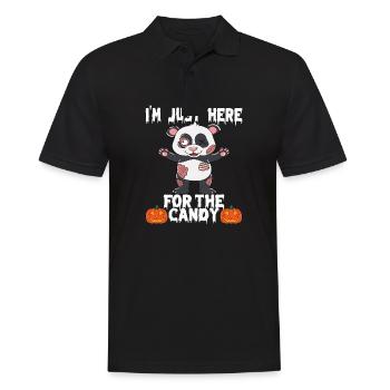 Halloween Je suis juste ici pour les bonbons - Polo Homme - noir - Devant - Kai (181cm)