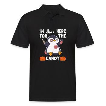 Halloween Je suis juste ici pour les bonbons - Polo Homme - noir - Devant - Kai (181cm)