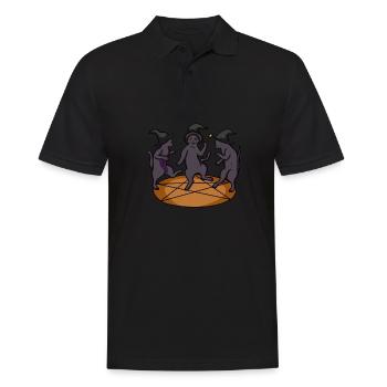 Cult Cat Dancing Chapeau magique Chapeau baguette - Polo Homme - noir - Devant - Kai (181cm)