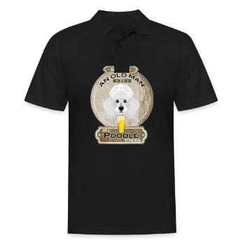 Poodle Dad Beer Lover - Männer Poloshirt - Schwarz - Vorne - Kai (181cm)