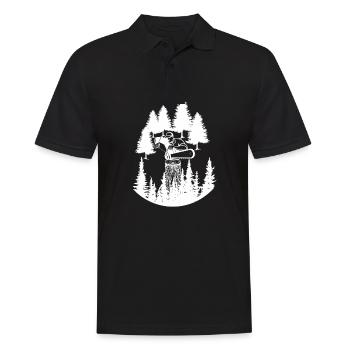 Tronçonneuse Axe Forester Bûcheron Scie Chaîne - Polo Homme - noir - Devant - Kai (181cm)