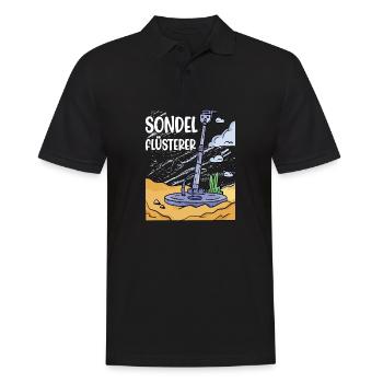 Sondeln Sondel Metalldetektor Schatzsuche - Männer Poloshirt - Schwarz - Vorne - Kai (181cm)