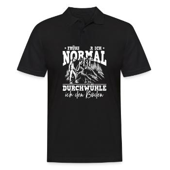 Sondeln Sondel Metalldetektor Schatzsuche - Männer Poloshirt - Schwarz - Vorne - Kai (181cm)