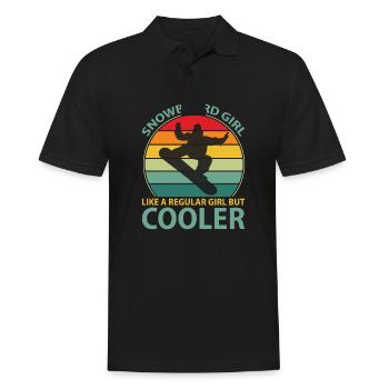 Snowboard Girl like a regular Girl But Coole - Gagner - Polo Homme - noir - Devant - Kai (181cm)