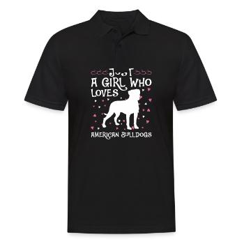 American Bulldog Chiens Cadeaux - Polo Homme - noir - Devant - Kai (181cm)