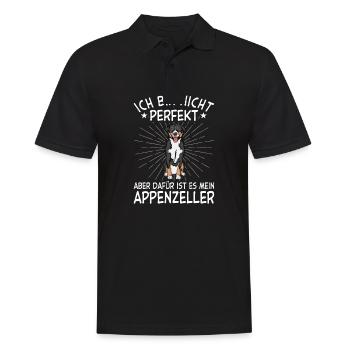 Appenzeller Sennenhund Geschenk Hunde - Männer Poloshirt - Schwarz - Vorne - Kai (181cm)