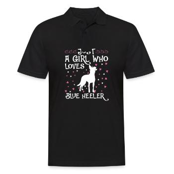 Chiens de bétail australiens Gift Dogs - Polo Homme - noir - Devant - Kai (181cm)