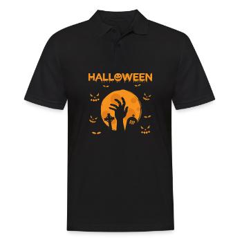 Halloween Zombie Hand Cemetery - Men's Polo Shirt - black - Front - Kai (181cm)