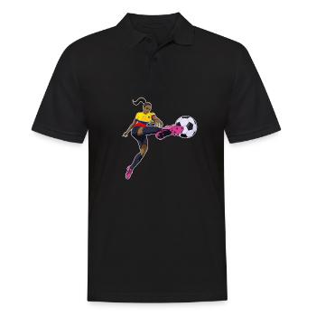 Ecuadorian National Soccer Team I Football Ecuador - Männer Poloshirt - Schwarz - Vorne - Kai (181cm)