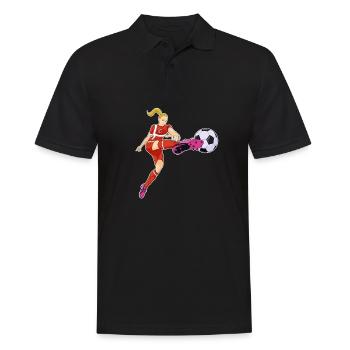 Équipe du Danemark de football I Football Danemark - Polo Homme - noir - Devant - Kai (181cm)