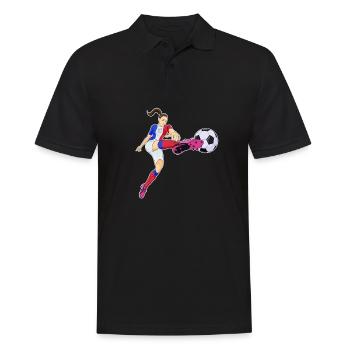 Français Équipe de France de football I Football - Polo Homme - noir - Devant - Kai (181cm)