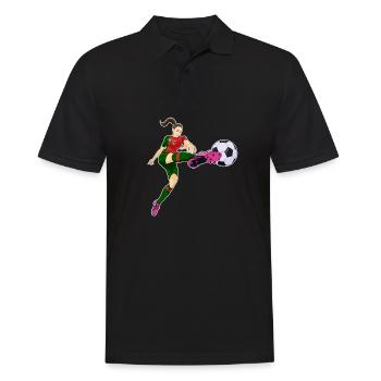 Équipe du Portugal de football I Football Portugal - Polo Homme - noir - Devant - Kai (181cm)