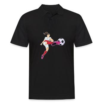 Équipe de Pologne de football I Football Pologne - Polo Homme - noir - Devant - Kai (181cm)