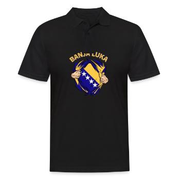 Fière Banja Luka Bosnie-Herzégovine - Polo Homme - noir - Devant - Kai (181cm)