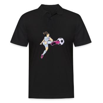 Équipe de Corée du Sud de football I Football - Polo Homme - noir - Devant - Kai (181cm)