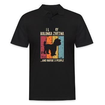 Bolonka Zwetna Chiens cadeaux - Polo Homme - noir - Devant - Kai (181cm)