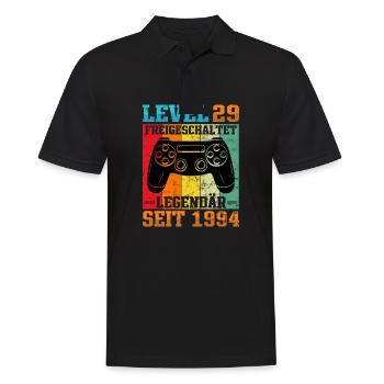 Gaming Geburtstag 1994 Level 29 - Männer Poloshirt - Schwarz - Vorne - Kai (181cm)