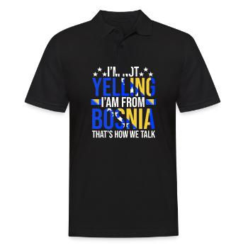 Stolzer Bosnier Bosniaks Bosnien Herzegowina - Männer Poloshirt - Schwarz - Vorne - Kai (181cm)