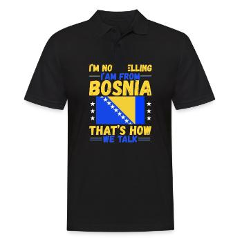 Stolzer Bosnier Bosniaks Bosnien Herzegowina - Männer Poloshirt - Schwarz - Vorne - Kai (181cm)
