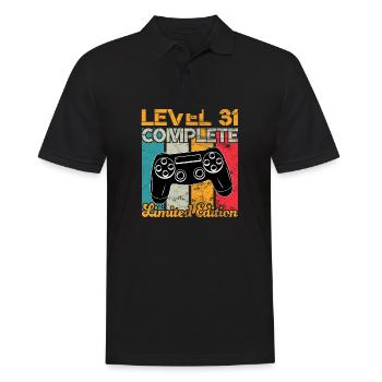 Level 31 complete Gaming Birthday - Men's Polo Shirt - black - Front - Kai (181cm)