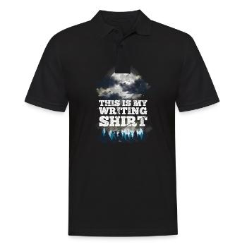 This is my writing shirt writer writer - Men's Polo Shirt - black - Front - Kai (181cm)