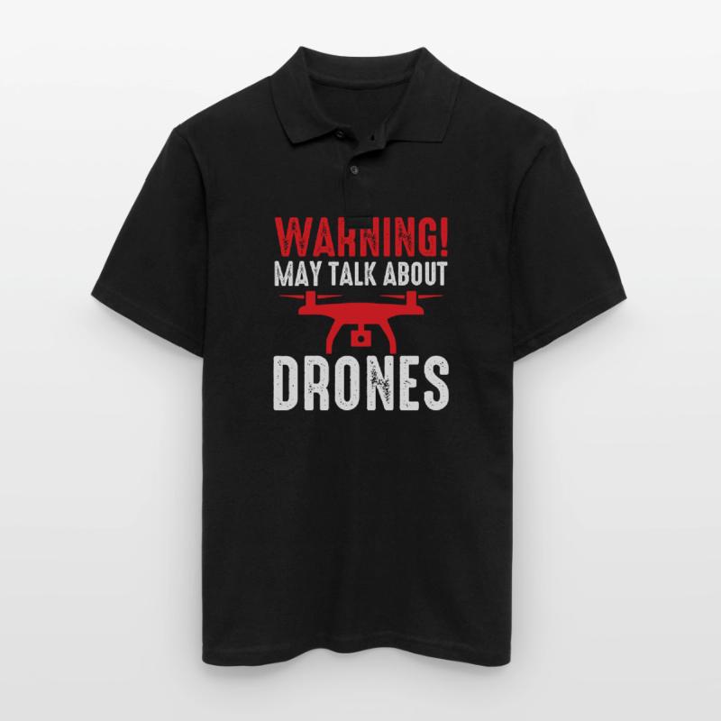Drone Pilot Warning peut parler de Drones Quadcopt Polo Homme