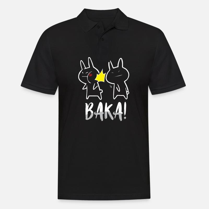 Anime Merch - Baka - Männer Poloshirt - Schwarz