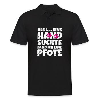 Hund Rüde Depression Hundebesitzer Hundeliebe - Männer Poloshirt - Schwarz - Vorne - Kai (181cm)