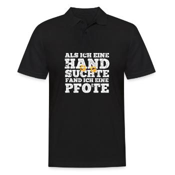 Hund Rüde Depression Hundebesitzer Hundeliebe - Männer Poloshirt - Schwarz - Vorne - Kai (181cm)