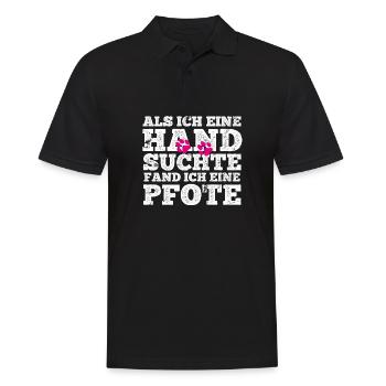 Hund Rüde Depression Hundebesitzer Hundeliebe - Männer Poloshirt - Schwarz - Vorne - Kai (181cm)