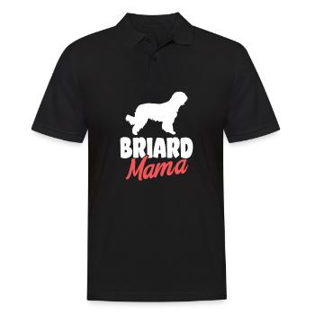Briard Gift Dogs - Men's Polo Shirt - black - Front - Kai (181cm)