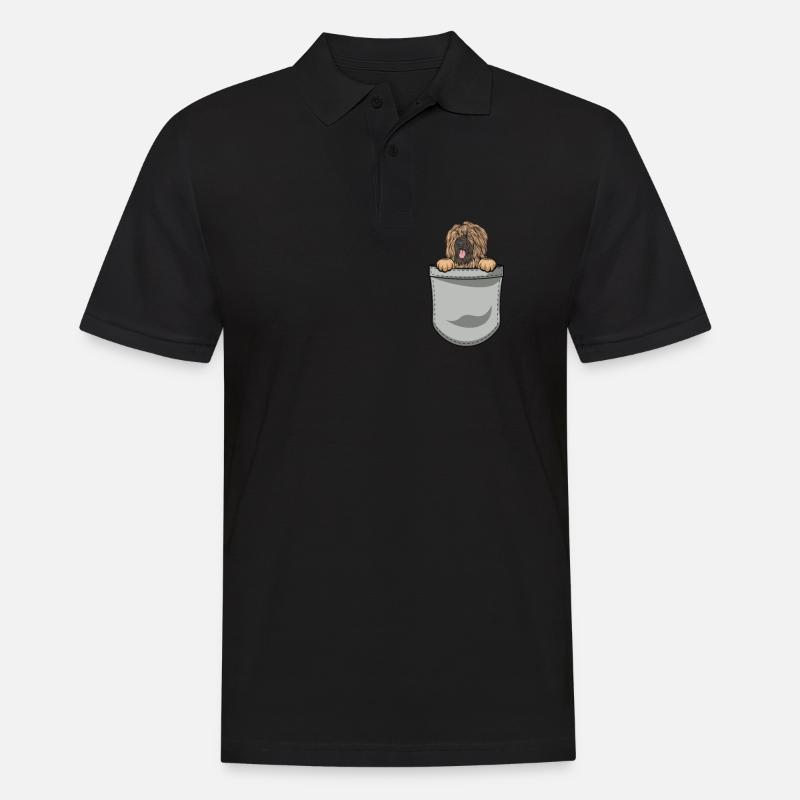 Briard Geschenk Hunde - Männer Poloshirt - Schwarz
