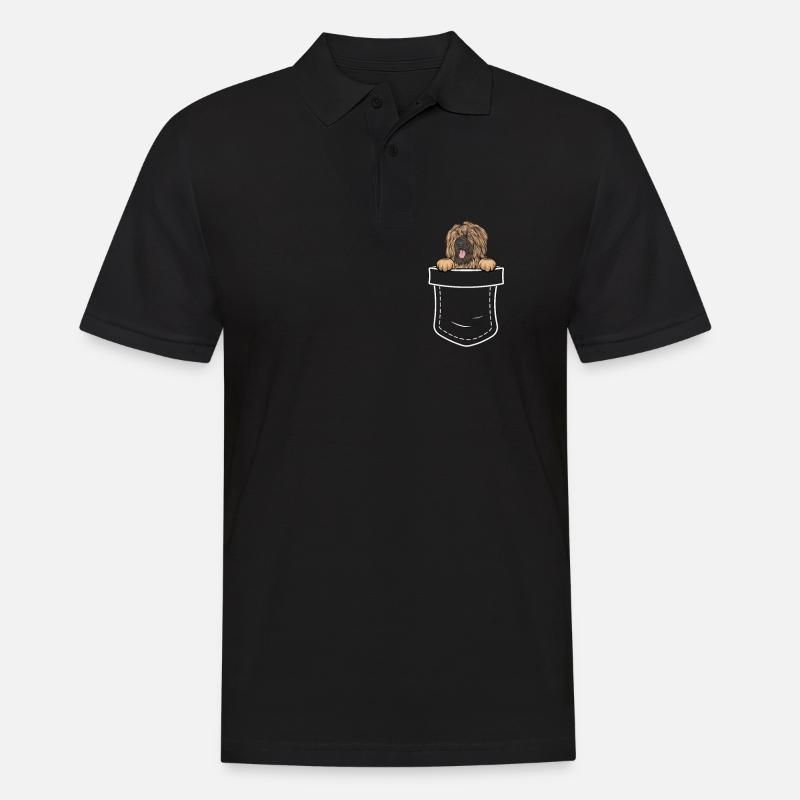 Briard Geschenk Hunde - Männer Poloshirt - Schwarz