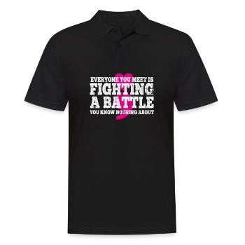 Santé mentale Dépression Motivation Anxiété Rêve - Polo Homme - noir - Devant - Kai (181cm)