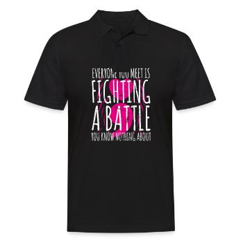 Santé mentale Dépression Motivation Anxiété Rêve - Polo Homme - noir - Devant - Kai (181cm)