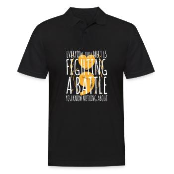 Santé mentale Dépression Motivation Anxiété Rêve - Polo Homme - noir - Devant - Kai (181cm)