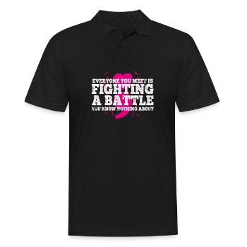 Santé mentale Dépression Motivation Anxiété Rêve - Polo Homme - noir - Devant - Kai (181cm)