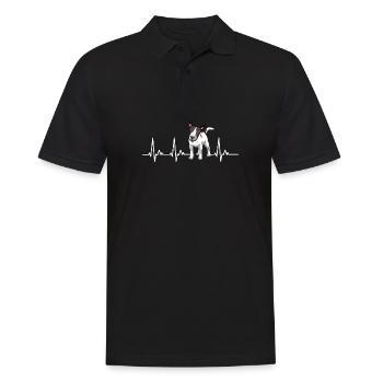 Bull Terrier Chiens cadeaux - Polo Homme - noir - Devant - Kai (181cm)