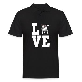 Bull Terrier Chiens cadeaux - Polo Homme - noir - Devant - Kai (181cm)