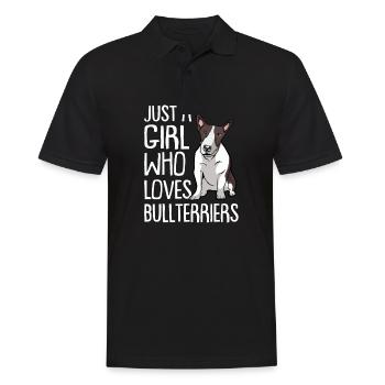 Bull Terrier Chiens cadeaux - Polo Homme - noir - Devant - Kai (181cm)