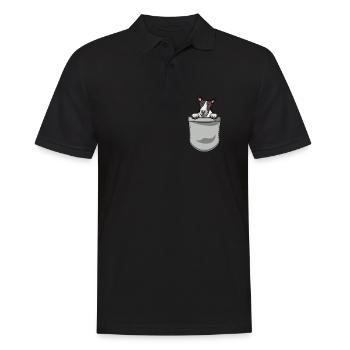 Bull Terrier Chiens cadeaux - Polo Homme - noir - Devant - Kai (181cm)