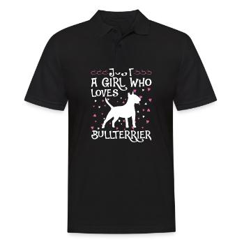 Bull Terrier Chiens cadeaux - Polo Homme - noir - Devant - Kai (181cm)