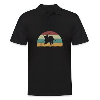 Xenoceratops Dinosaur Children Dino Gift - Men's Polo Shirt - black - Front - Kai (181cm)