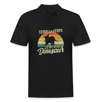Xenoceratops Dinosaur Children Dino Gift - Men's Polo Shirt - black - Front - Kai (181cm)