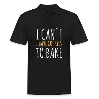 Chocolate Chip Cookie Bäckerei Backen Bäcker - Männer Poloshirt - Schwarz - Vorne - Kai (181cm)