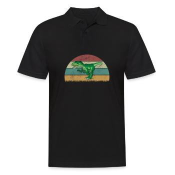 Allosaurus Dinosaur Children Dino Gift - Men's Polo Shirt - black - Front - Kai (181cm)