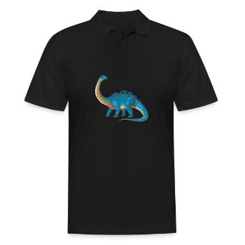 Brontosaurus Dinosaure Enfants Dino Cadeau - Polo Homme - noir - Devant - Kai (181cm)